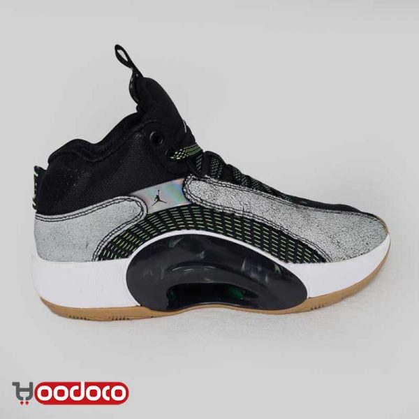 کتانی نایک ایر جردن ۳۵ مشکی طوسی Nike air Jordan xxxv "35" black and grey