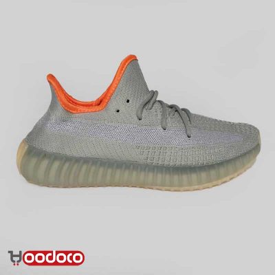 کفش آدیداس یزی بوست ۳۵۰ وی۲ طوسی داخل نارنجی Adidas yeezy boost 350 v2 grey orange inside