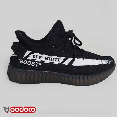 آدیداس یزی بوست ۳۵۰ وی۲ آف وایت مشکی سفید Adidas yeezy boost 350 v2 off-white black and white