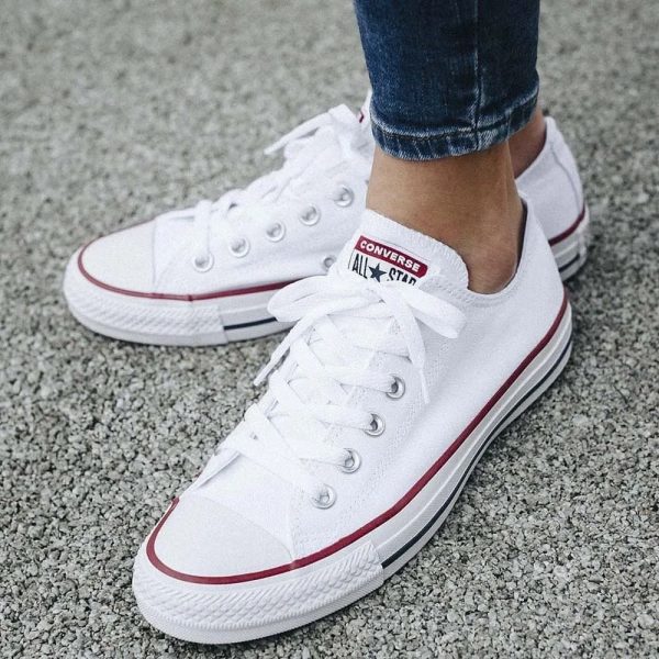 کانورس آل استار کلاسیک بدون ساق سفید Converse all stars classic white