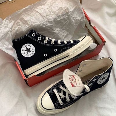 کانورس آل استار ۱۹۷۰ ساقدار مشکی Converse all star 1970 black