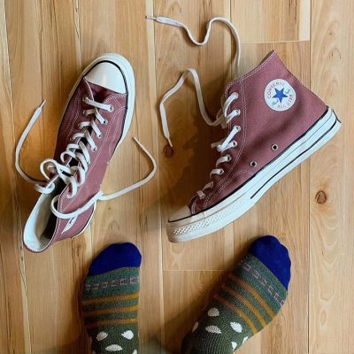 کتانی کانورس آل استار ۱۹۷۰ ساقدار گلبهی Converse all star 1970 high