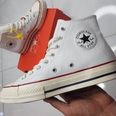 کتانی کانورس آل استار 1970 ساقدار سفید Converse all star 1970 high white