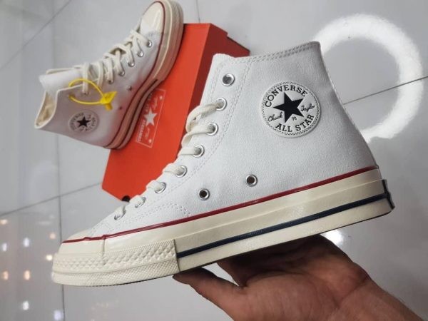 کتانی کانورس آل استار 1970 ساقدار سفید Converse all star 1970 high white