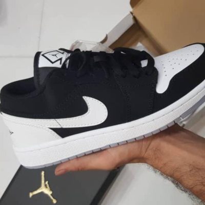 nike air jordan 1 Lowe diamond نایک جردن ۱ بدون ساق دیاموند مشکی سفید