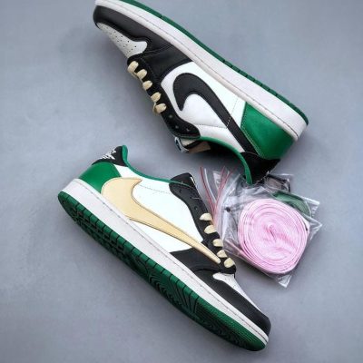 نایک جردن 1 بدون ساق تراویس اسکات سبز Nike air jordan 1 low travis scott green