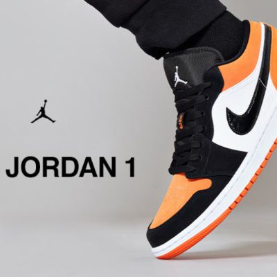 نایک جردن 1 نارنجی روشن بدون ساق Nike air jordan 1 low orange